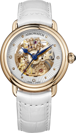 AEROWATCH Lady Elegance Automātiskais sieviešu pulkstenis ar zelta pārklājumu un briljantiem