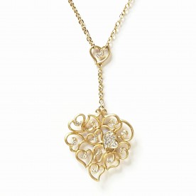 NECKLACE "HEART" WITH DIAMONDS