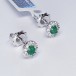 ALBERTI EARRINGS WITH EMERALDS AND DIAMONDS