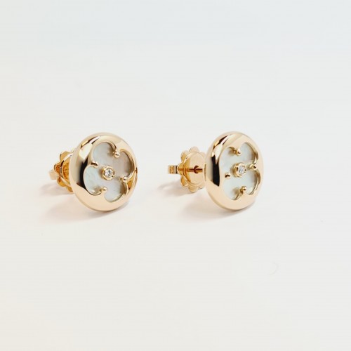 ROSE GOLD EARRINGS "HAPPY CLOVERLEAF"