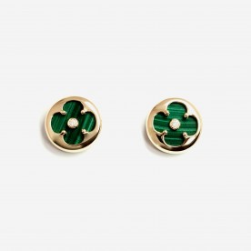 ALBERTO GOLD EARRINGS "HAPPY CLOVERLEAF"