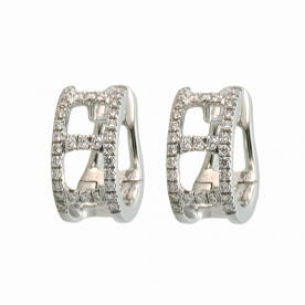 ALBERTI WHITE GOLD EARRINGS WITH DIAMONDS