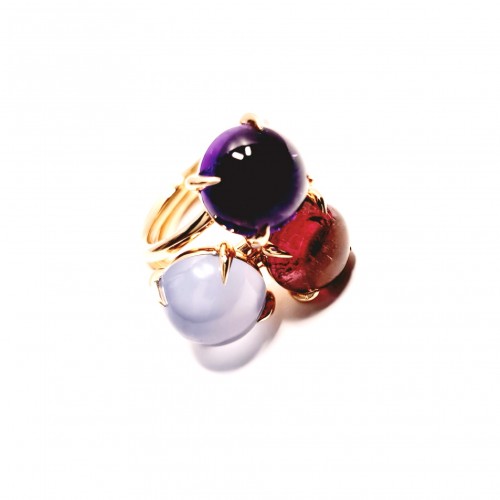 ALBERTI GOLD RINGS WITH OPAL