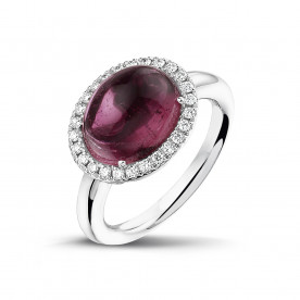 ALBERTI RINGS WITH PINK TOURMALINE AND DIAMONDS