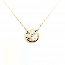 ALBERTI GOLD NECKLACE "HAPPY CLOVERLEAF"