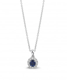 ALBERTI NECKLACE WITH DIAMONDS AND BLUE SAPPHIRE