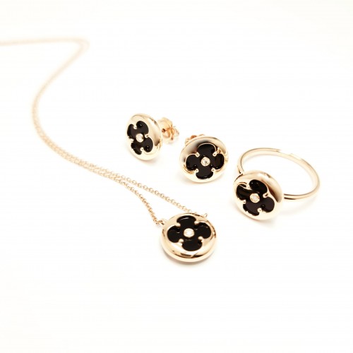 ALBERTO NECKLACE "HAPPY CLOVERLEAF"