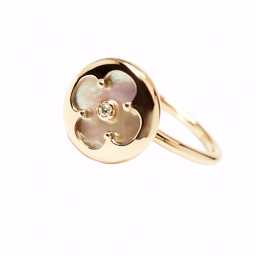 ALBERTO GOLD RING "HAPPY CLOVERLEAF"