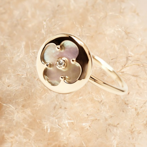 ALBERTO GOLD RING "HAPPY CLOVERLEAF"