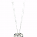 White gold necklace "Ocean treasure" with pearl, sapphires and diamonds