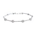 White gold bracelet with diamonds