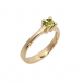 Yellow gold ring with peridot