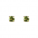 Yellow gold earring with peridot