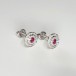 EARRINGS WITH DIAMONDS AND RUBIES