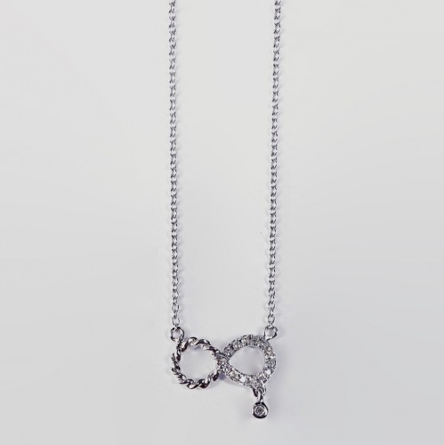 NECKLACE WITH DIAMONDS "ETERNITY"