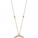 COSCIA ROSE GOLD NECKLACE WITH PEARL AND DIAMONDS