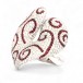 Palmiero Jewellery кольцо белого золота с бриллиантами и красными сапфирами