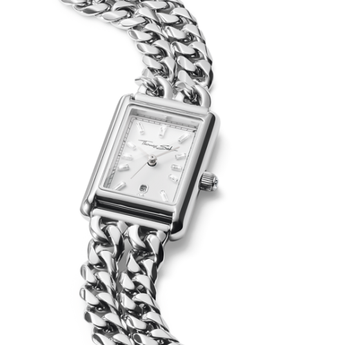 THOMAS SABO  -  sudrabains sieviešu pulkstenis Elegance taisnastūra formā