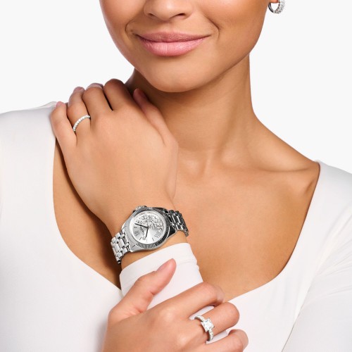 THOMAS SABO Ladies' watch with white zirconia stones flowers