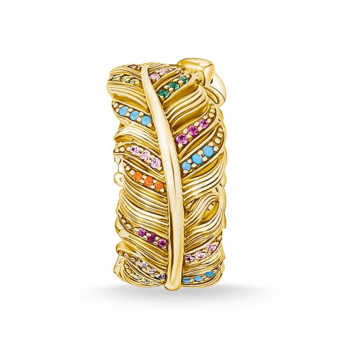 THOMAS SABO RING "FEATHER GOLD"