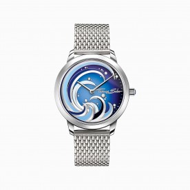 THOMAS SABO Women’s watch Ocean Vibes with white stones two-tone