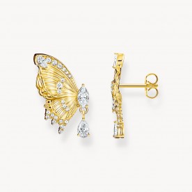 THOMAS SABO СЕРЕБРЯННЫЕ СЕРЬГИ   С золотым покрытием